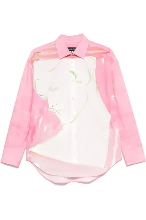 Msgm X Luke Edward Hall illustration-print shirt