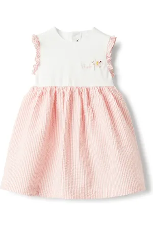 Il gufo Logo-embroidered dress