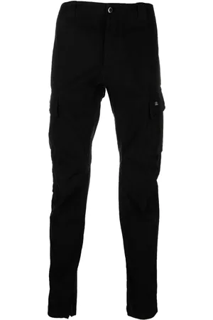 C.P. Company Logo-patch tapered cargo trousers