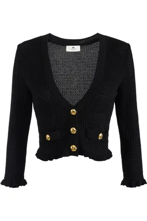 Elisabetta Franchi Logoed button cardigan
