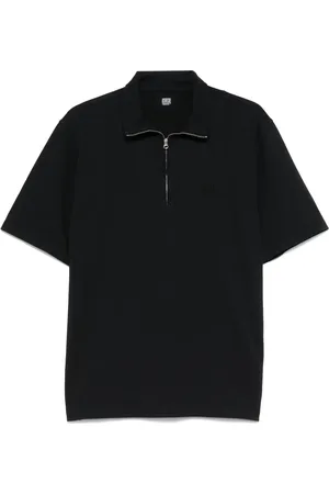 C.P. Company Logo-embroidered polo shirt