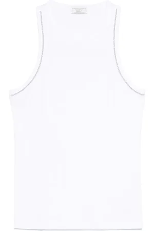 PESERICO SIGN Beaded trim-detail top