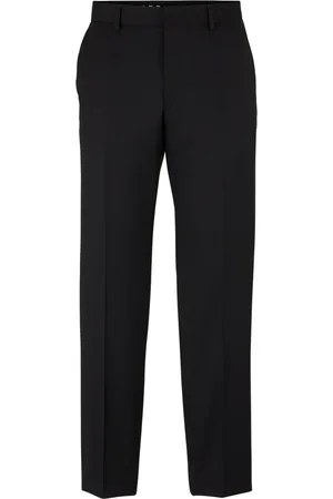 HUGO BOSS Pressed-crease tailored trousers