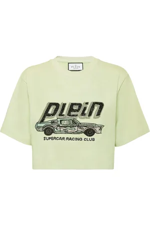 Philipp Plein Car cropped t-shirt
