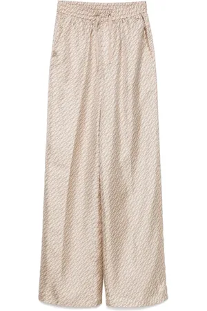 HERNO Hanging Hook-print trousers