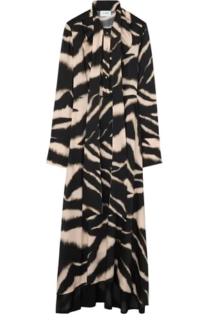 ST. JOHN Zebra-print shirt dress