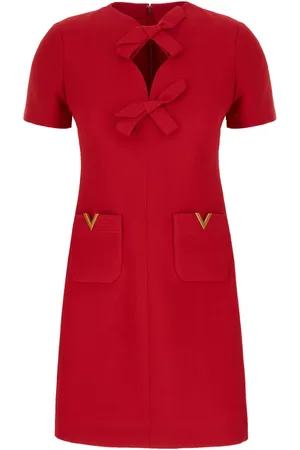VALENTINO GARAVANI Crepe couture mini dress