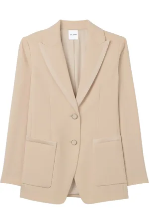 ST. JOHN Satin-back crepe blazer