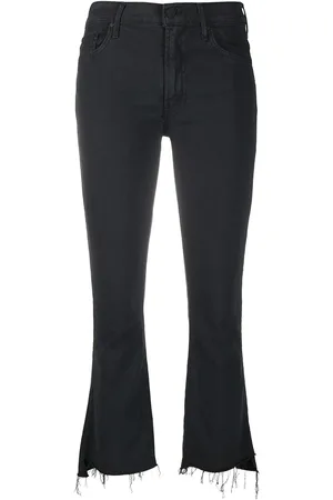 Mother The Insider Crop Step Fray jeans