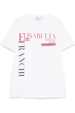 Elisabetta Franchi Lettering-print jersey T-shirt