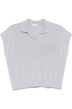 PESERICO SIGN Chain link detailed polo top