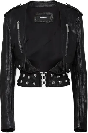 Dsquared2 Cropped leather jacket