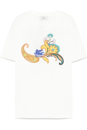 Etro Paisley-embroidered T-shirt
