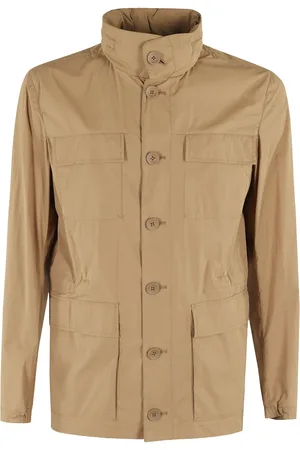 HERNO Crease-effect field jacket