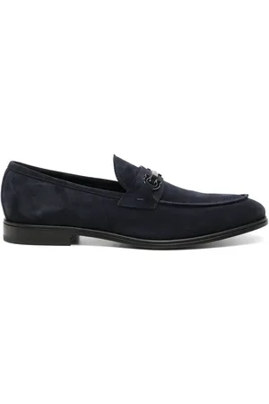 Salvatore Ferragamo Gancini-buckle leather loafers