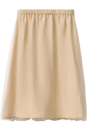 Fabiana Filippi Tulle-overlay midi skirt