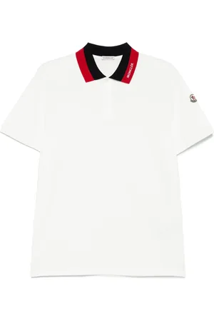 Moncler Embroidered-logo piqu?? polo shirt