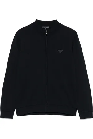 Emporio Armani Logo-patch cardigan