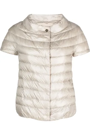 HERNO Margherita short-sleeve quilted jacket
