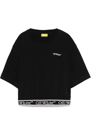 OFF-WHITE Bookish cropped T-shirt