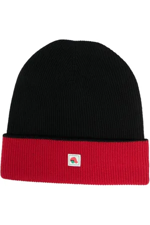 Kenzo Logo-patch ribbed-knit beanie