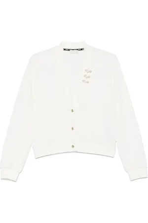 Liu Jo Crystal-embellished V-neck sweatshirt