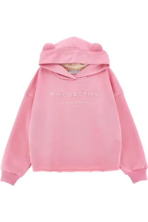PHILOSOPHY DI LORENZO SERAFINI Logo-embroidered cotton-blend hoodie