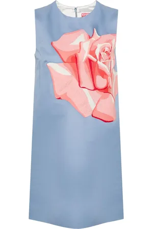 Kenzo Rose-embroidered mini dress
