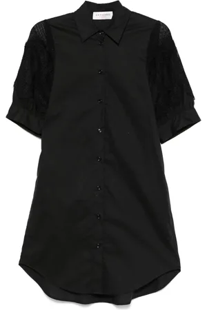 Ermanno Firenze Lace-panels mini dress