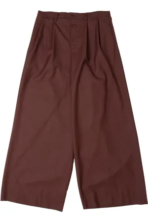 YOSHIO KUBO Pleated wide-leg trousers