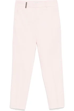 PESERICO SIGN Twill stovepipe trousers