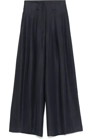 PESERICO SIGN Pleated palazzo pants