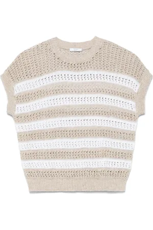 PESERICO SIGN Open-knit top