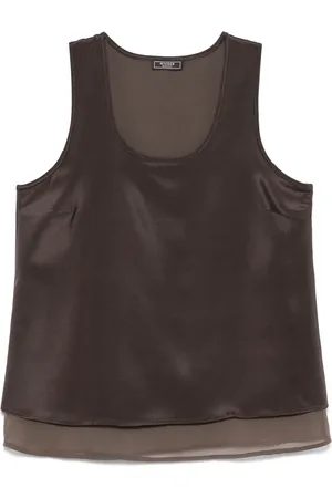 PESERICO SIGN Satined tank top