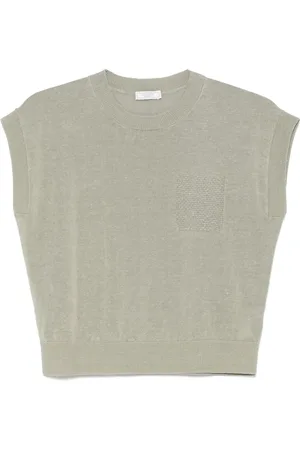 PESERICO SIGN Punto Luce-chain knitted vest