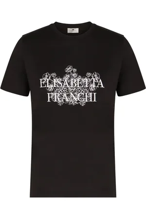 Elisabetta Franchi Logo-embroidered T-shirt