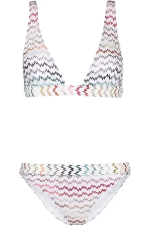Missoni Zigzag-design knitted bikini set