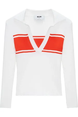 Msgm Stripe-detail polo top