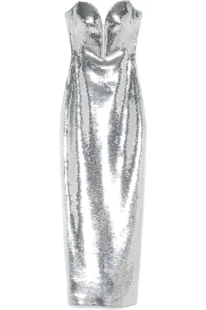 Monot Sequinned bustier midi dress