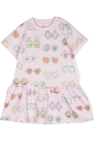 Stella McCartney Sunglasses-print flared dress