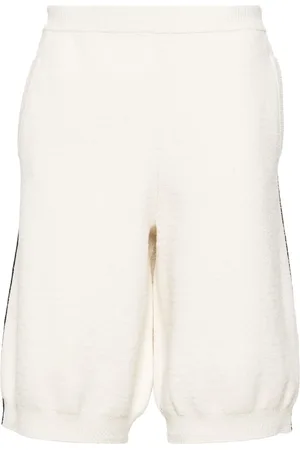 GCDS College boucl??-knit bermuda shorts