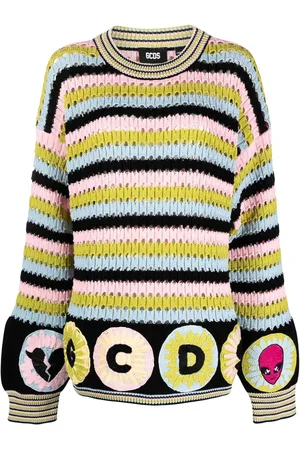 GCDS Colour-block stripe knit jumper