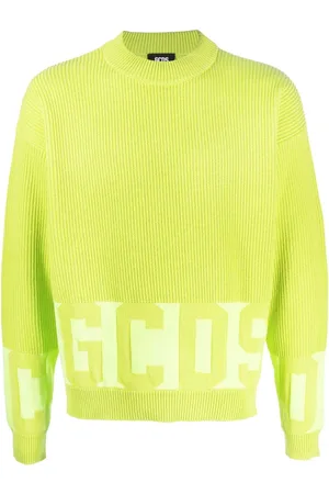 GCDS Intarsia-knit logo jumper
