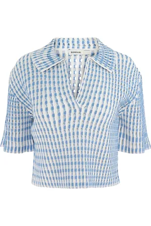 Simkhai Adley cropped polo top