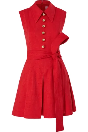 Carolina Herrera Sleeveless pleated mini dress