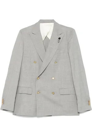 LARDINI Brooch-detail blazer