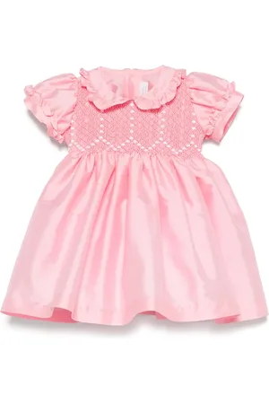 Mariella Ferrari Smocked-panel dress