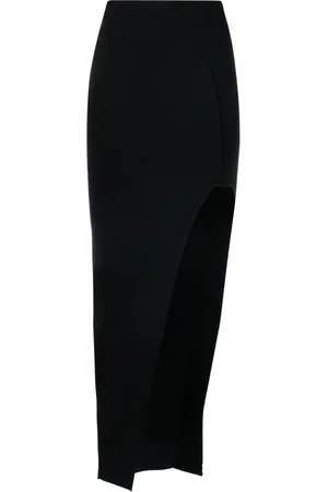 Rick Owens Thigh-high slit skirt