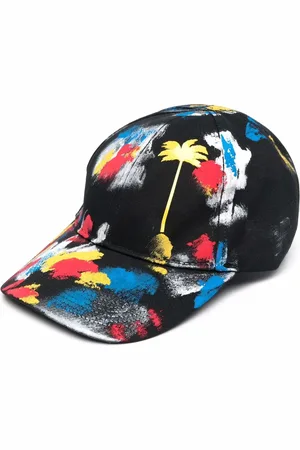 Palm Angels Paint-effect Palm cap