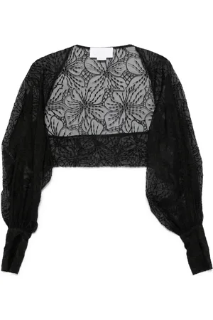 GENNY Floral-embroidery jacket